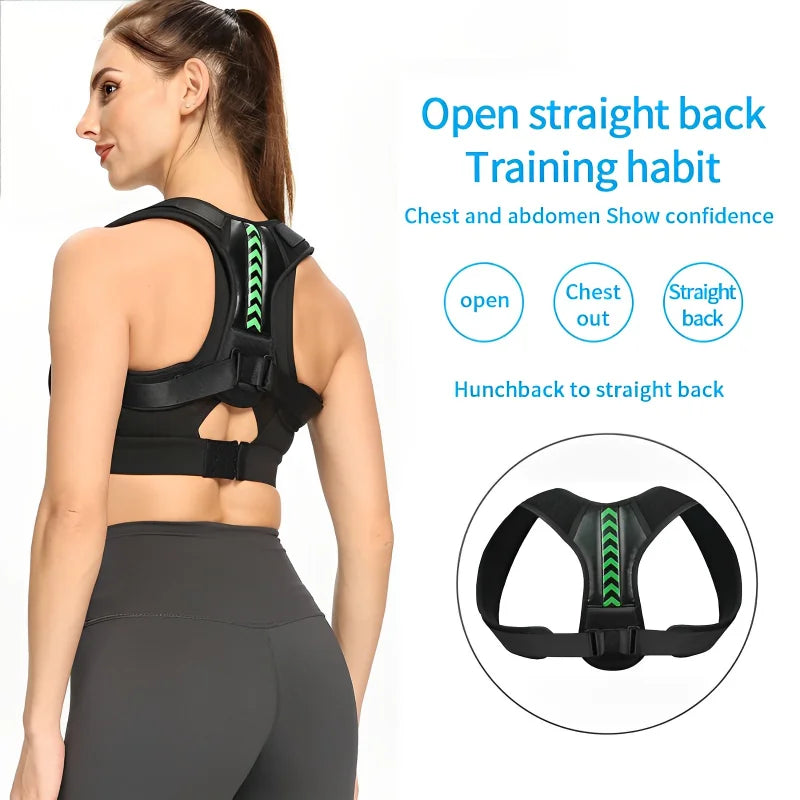 Adjustable Posture Corrector for Neck, Back, and Shoulder Pain Relief – Unisex Clavicle Support