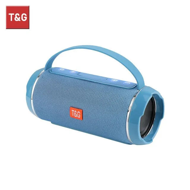 T&G TG116C Bluetooth Speaker – TWS Wireless, Waterproof, Portable Outdoor Subwoofer with 3D Stereo Sound