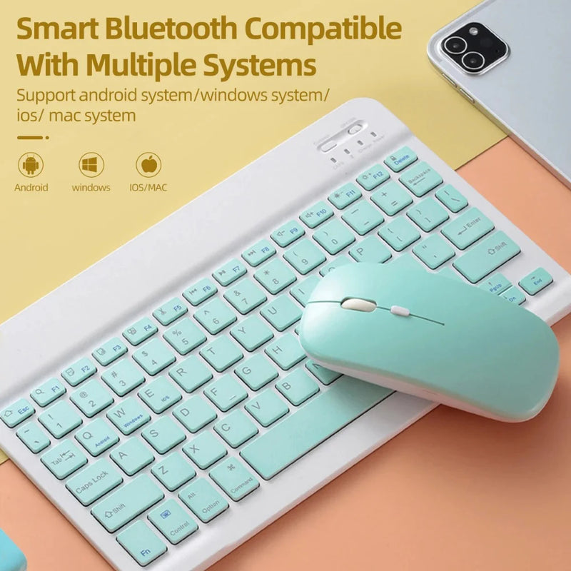 Silent Bluetooth Mouse – Noiseless Wireless Optical Mouse for Laptop, iPad, Samsung Tablet, Universal Use