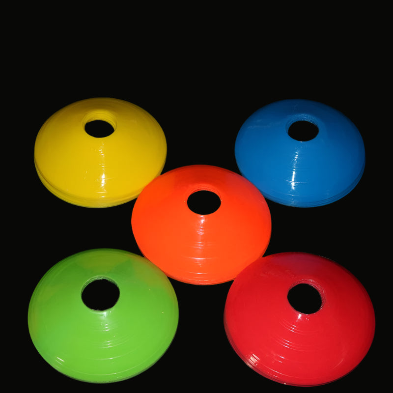 10pcs Football Training Cones – Agility Disc Set for Kids & Pros, Soccer Drills & Sports Accessories