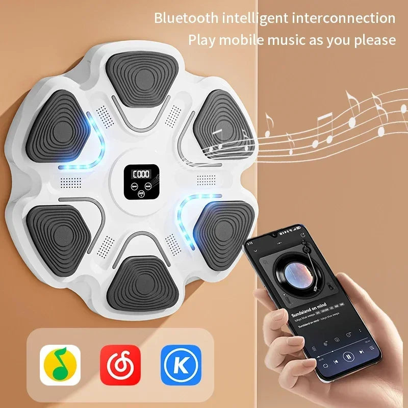 Smart Music Boxing Machine – Interactive Wall Target for Fitness, Training & Reflex Improvement