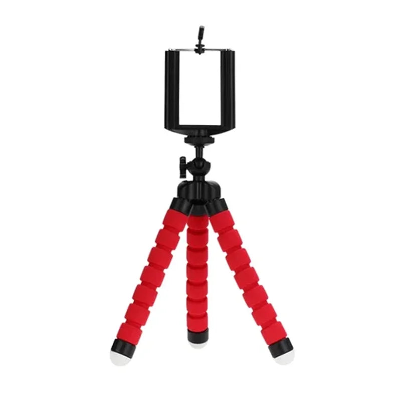 Portable Octopus Mini Tripod – Flexible Stand for Smartphones, Cameras, and Digicams with Holder Clip