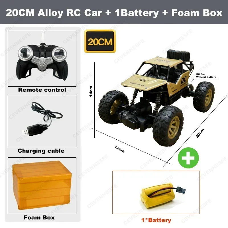 4WD RC OFF-ROAD BUGGY TRUCK – HIGH-SPEED REMOTE CONTROL CAR WITH LED LIGHTS, RACING & DRIFT TOY