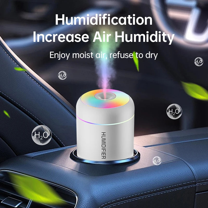 180ML MINI AIR HUMIDIFIER – USB AROMA DIFFUSER & MIST MAKER FOR HOME, CAR & BEDROOM