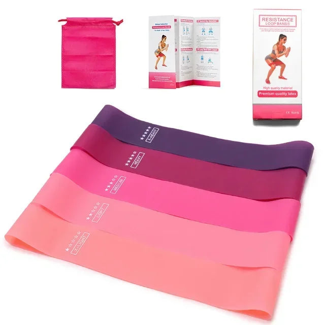 Portable Fitness Resistance Bands - Yoga, Pilates, CrossFit, Strength Training for Women & Sports