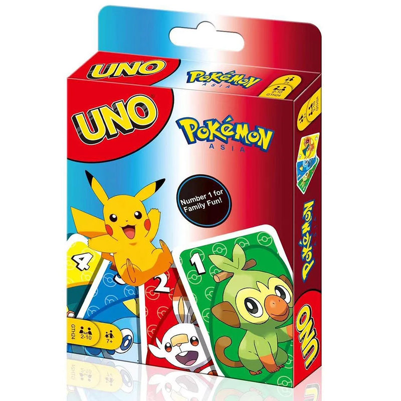 UNO FLIP! Pokémon Edition – Fun Family Card Game with Pikachu Pattern, Perfect Christmas Gift