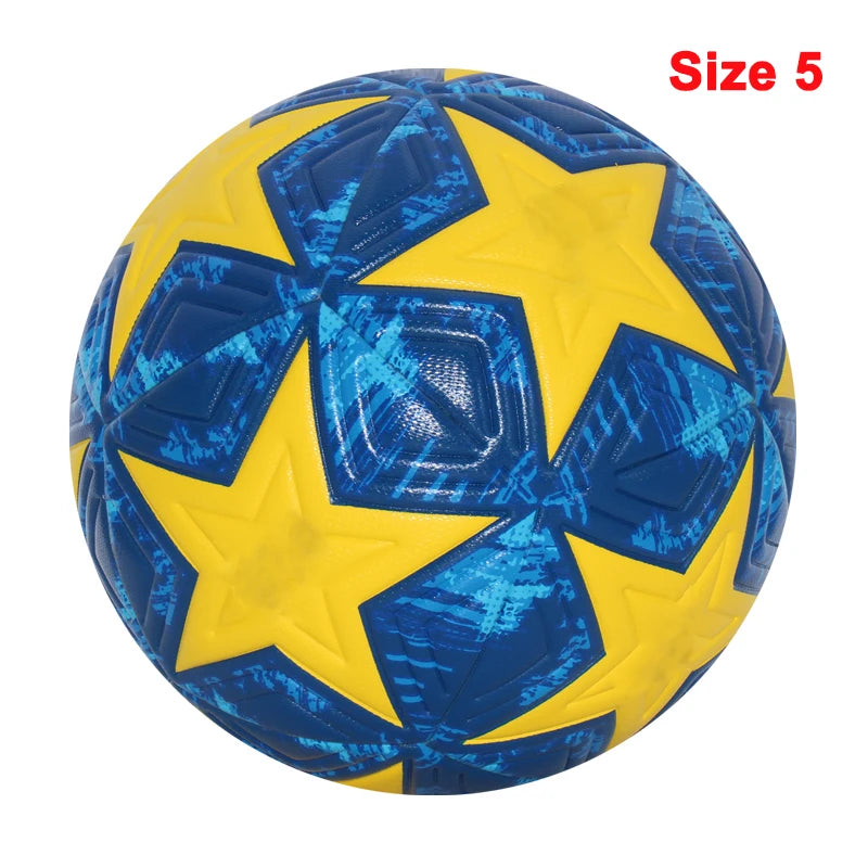 Professional Size 4 & 5 Soccer Ball – Seamless PU Football for Match & Training, Durable & High Bounce