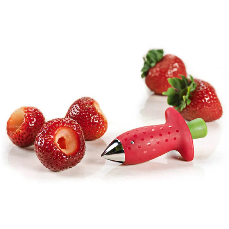 Strawberry Slicer Cutter & Corer – Stem Remover, Huller, and Salad Cake Tool Kitchen Gadget