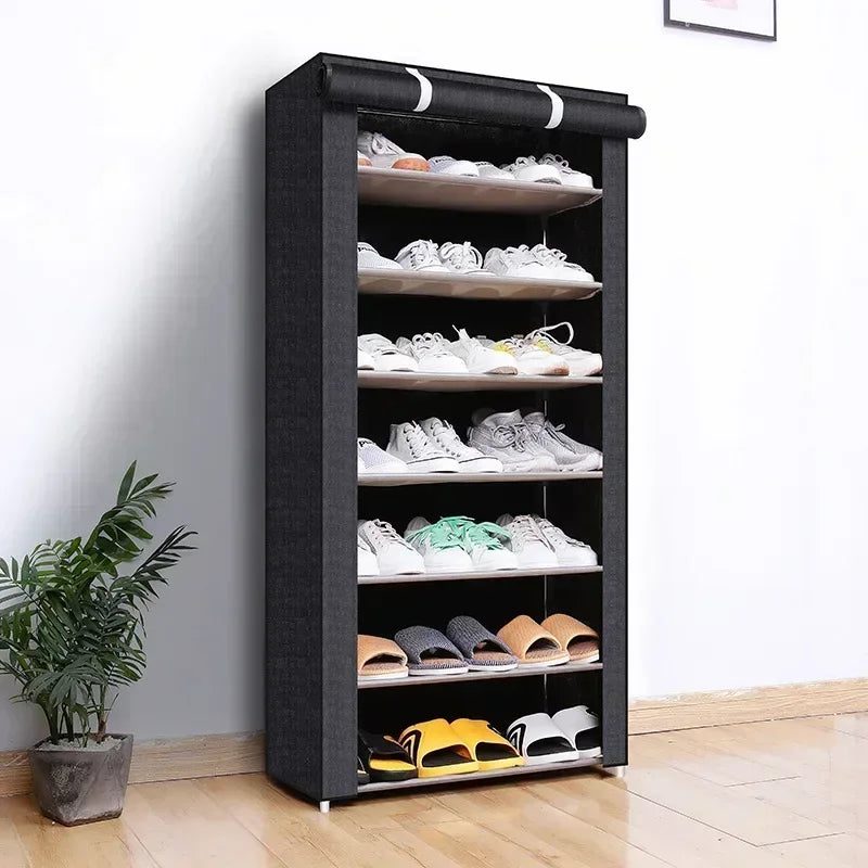 Dustproof Shoe Storage Rack – Multilayer Space-Saving Shoe Cabinet for Home & Hallway Organisation