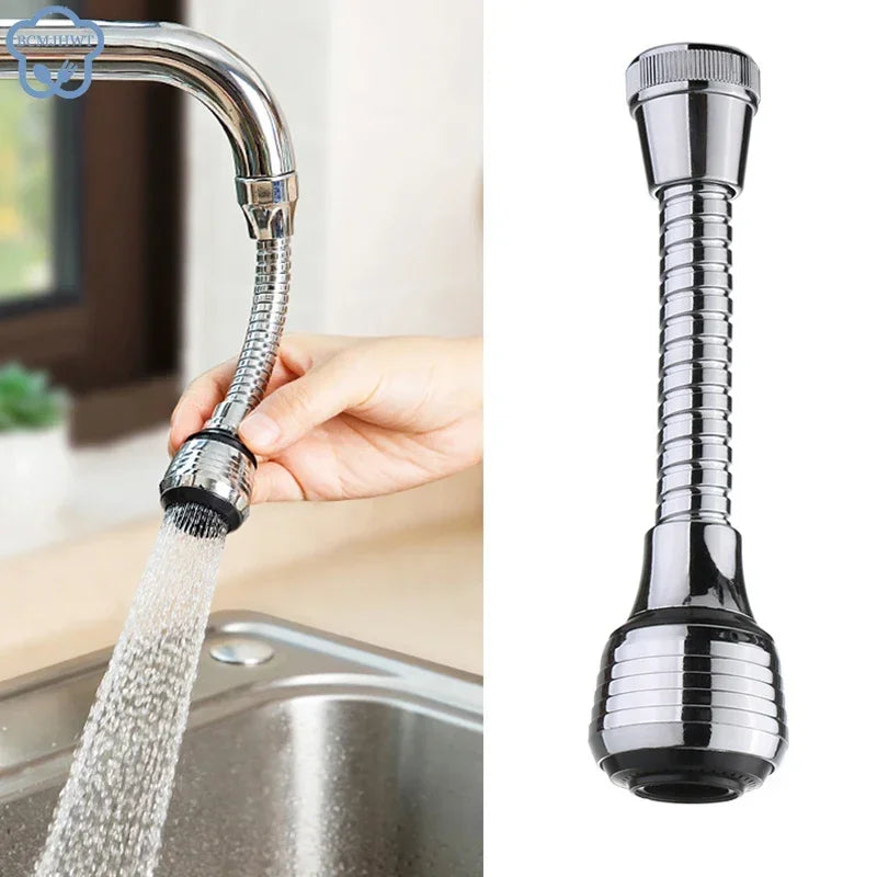 360° Rotatable High-Pressure Faucet Extender – Water-Saving Kitchen & Bathroom Gadget