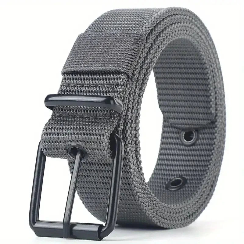 Men’s Outdoor Tactical Nylon Belt – Multi-Functional, Durable Canvas Belt with Adjustable Buckle