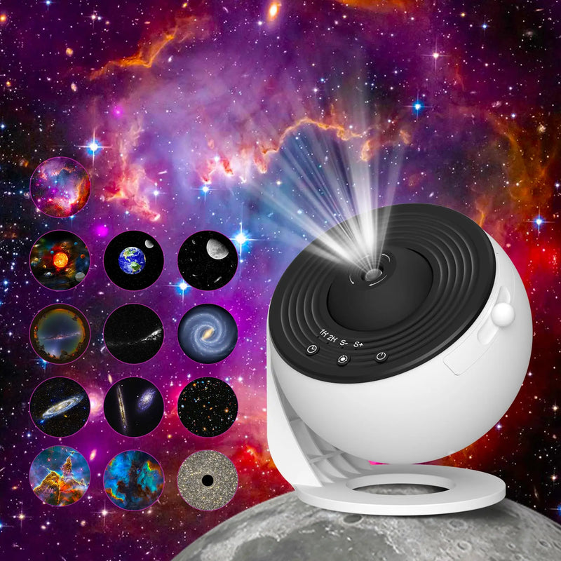 Night Light Galaxy Projector 360° Rotating Starry Sky Lamp for Kids Bedroom, Weddings & Valentines Gifts