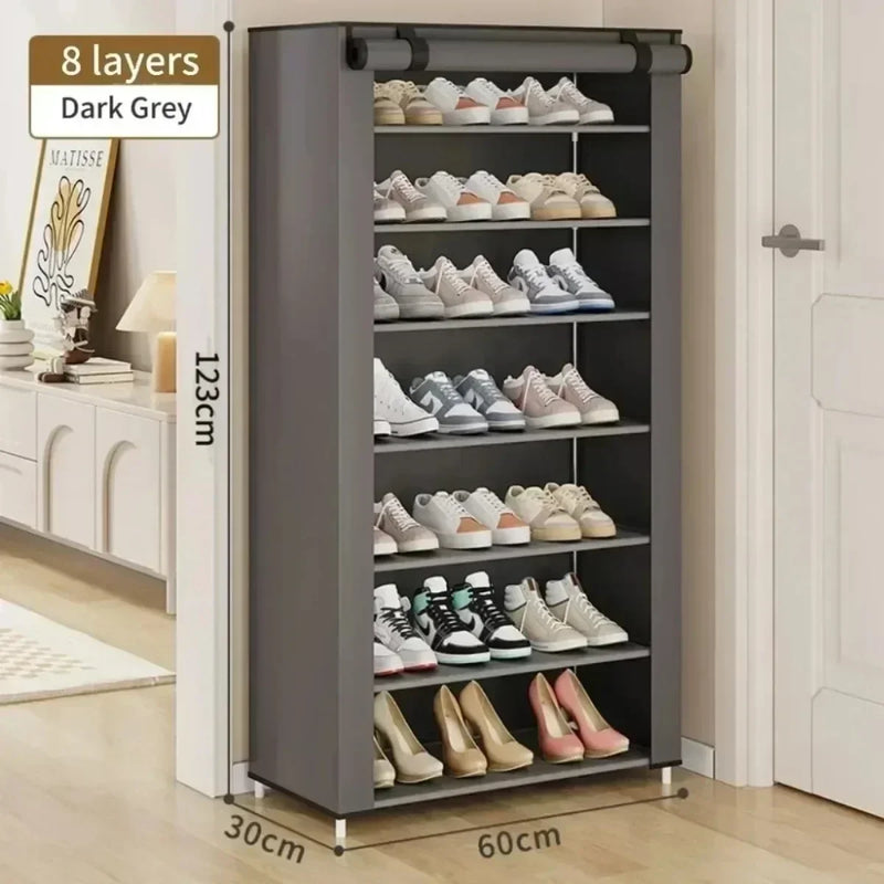 Dustproof Shoe Storage Rack – Multilayer Space-Saving Shoe Cabinet for Home & Hallway Organisation