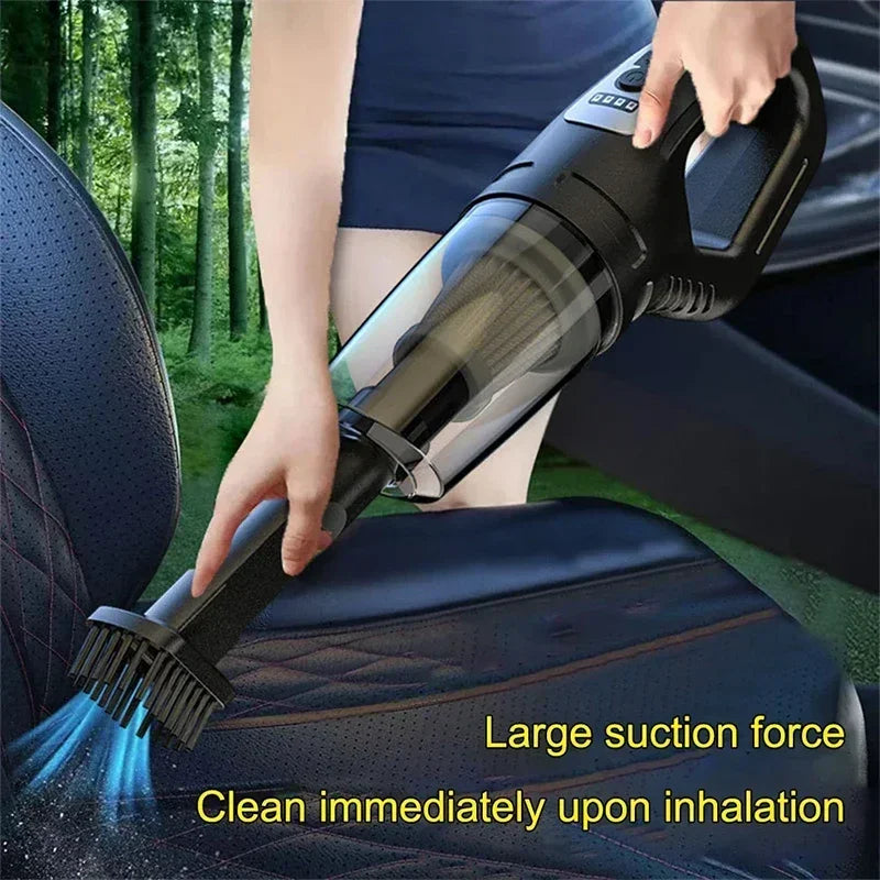 WIRELESS VACUUM CLEANER 120W HANDHELD – POWERFUL SUCTION FOR CAR, HOME & PET HAIR, QUICK CHARGE