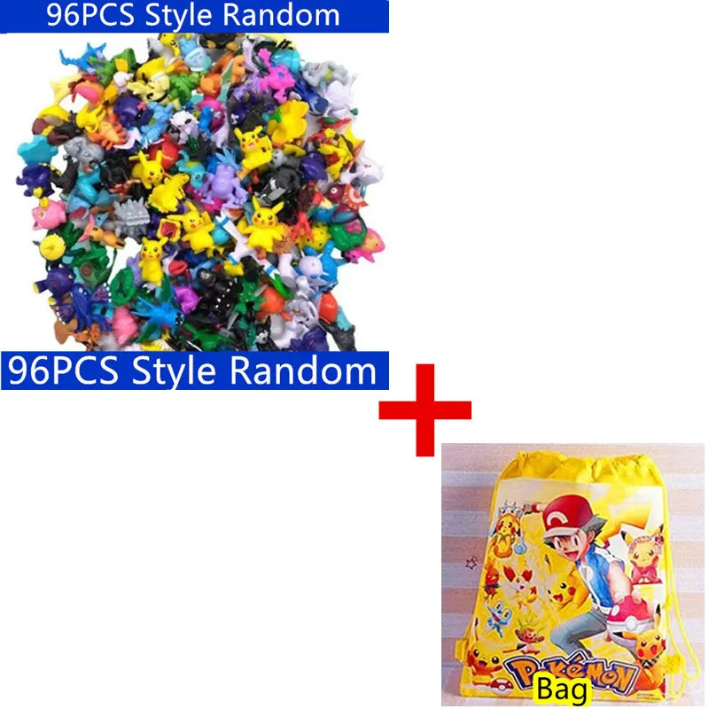 144 Style Pokémon Figures – Pikachu Anime Action Models for Kids & Collectors