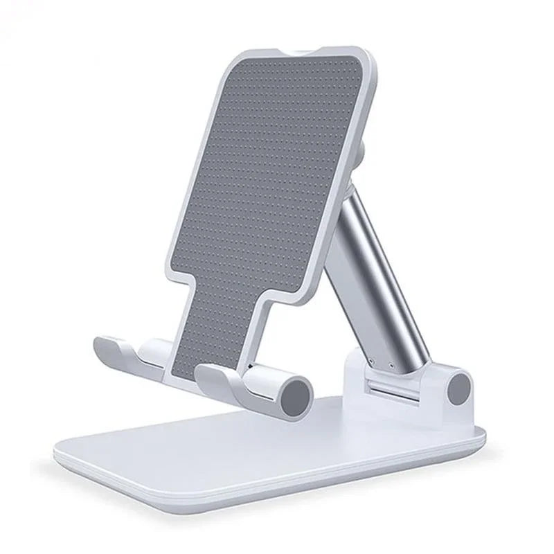 Foldable Metal Desktop Phone Stand – Universal Holder for iPhone, iPad, Tablets & Smartphones