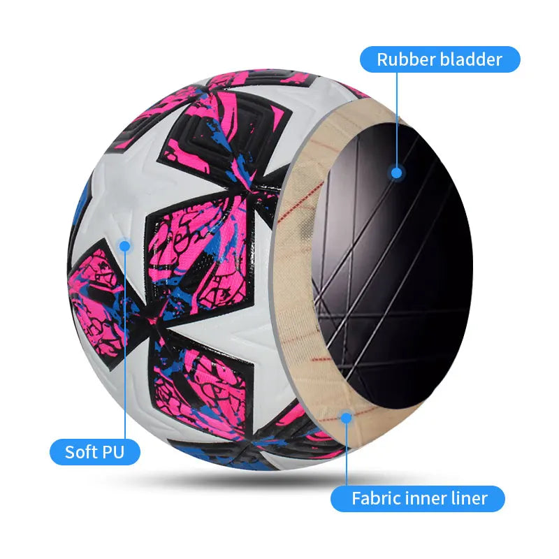 Professional Size 4 & 5 Soccer Ball – Seamless PU Football for Match & Training, Durable & High Bounce