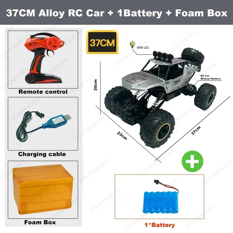 4WD RC OFF-ROAD BUGGY TRUCK – HIGH-SPEED REMOTE CONTROL CAR WITH LED LIGHTS, RACING & DRIFT TOY