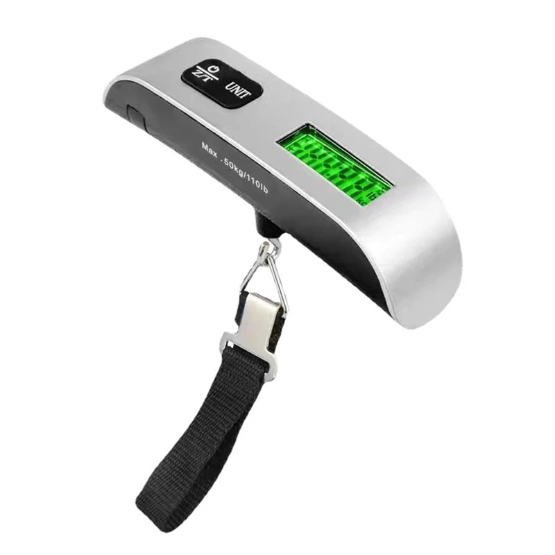 Portable Digital Luggage Scale 110lb/50kg LCD Display Travel Weighing Tool for Baggage