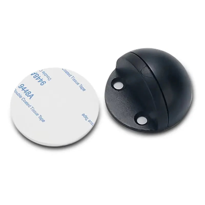 Stainless Steel Magnetic Door Stop – Punch-Free Semi-Circle Door Stopper with Anti-Collision Rubber