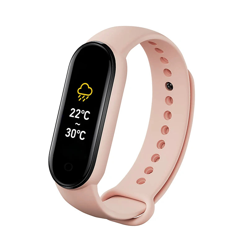 M6 Smart Watch Heart Rate & BP Monitor, Waterproof Sports Band for Men & Women, Fitness Tracker