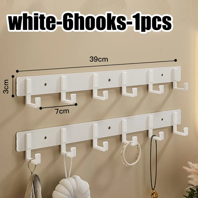 Strong Adhesive Wall-Mounted Towel and Clothes Hook - Punch-Free Bathroom and Kitchen Hanger