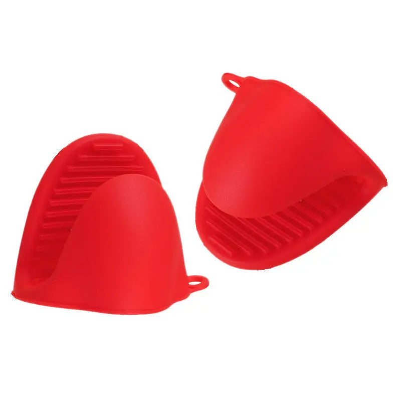 2PCS Silicone Oven Mitts | Heat Resistant Non-Slip Anti-Scald Pot Holders for Cooking & Baking