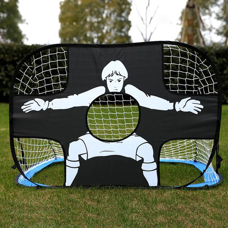 Foldable Football Goal – Nylon Soccer Target Net for Kids & Adults, Indoor & Outdoor Training