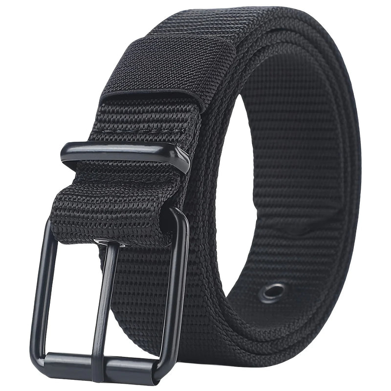 Men’s Outdoor Tactical Nylon Belt – Multi-Functional, Durable Canvas Belt with Adjustable Buckle