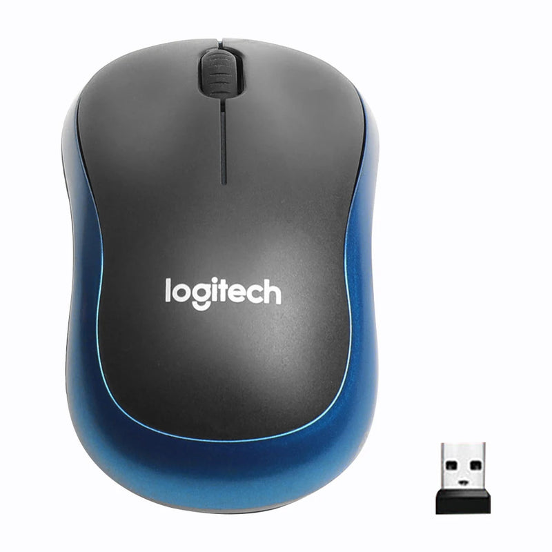 Logitech M185 Wireless Mouse – 2.4GHz USB, 1000 DPI, Mute Optical Mouse for Windows, Mac, Chrome OS