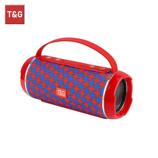 T&G TG116C Bluetooth Speaker – TWS Wireless, Waterproof, Portable Outdoor Subwoofer with 3D Stereo Sound