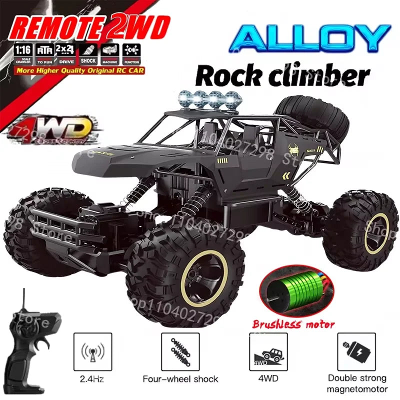 4WD RC OFF-ROAD BUGGY TRUCK – HIGH-SPEED REMOTE CONTROL CAR WITH LED LIGHTS, RACING & DRIFT TOY