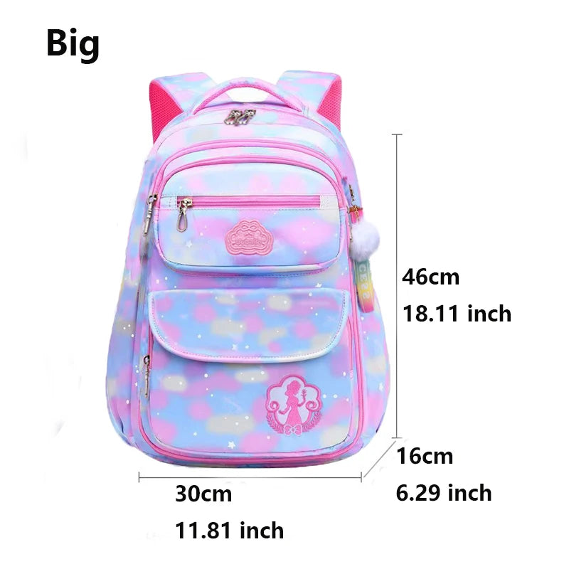 Cute Pink Girls Backpack for School – Waterproof Kawaii Child Schoolbag for Primary & Teenagers