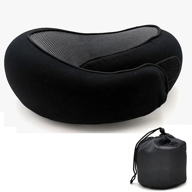 Memory Foam U-Shaped Travel Neck Pillow | Snail Style Portable Neck Support