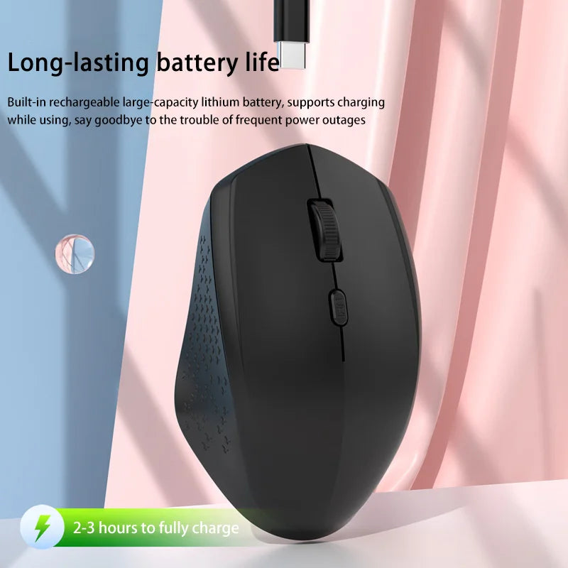 Xiaomi Wireless Mouse - Dual Mode Bluetooth & 2.4GHz Ergonomic Mini Mouse with 1600 DPI