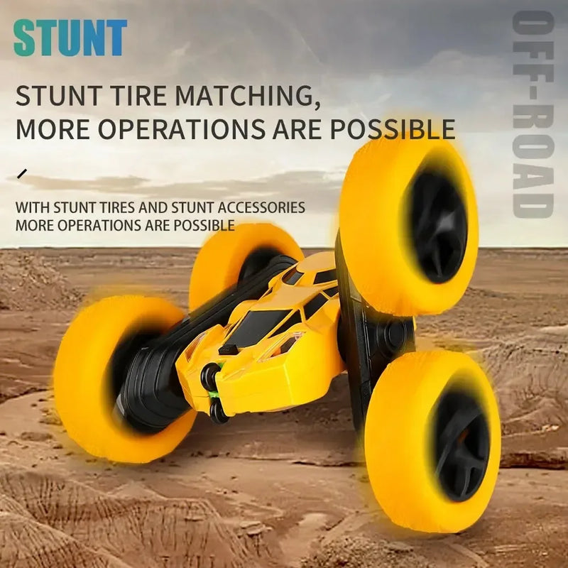 RC Stunt Car with 360° Flip, 2.4G Remote Control, Off-Road Drift, Kids & Adults Gift