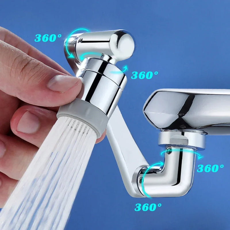 1080° Rotatable Faucet Nozzle – Universal Water-Saving Sprayer with 1440° Splash Filter for Kitchen & Bathroom