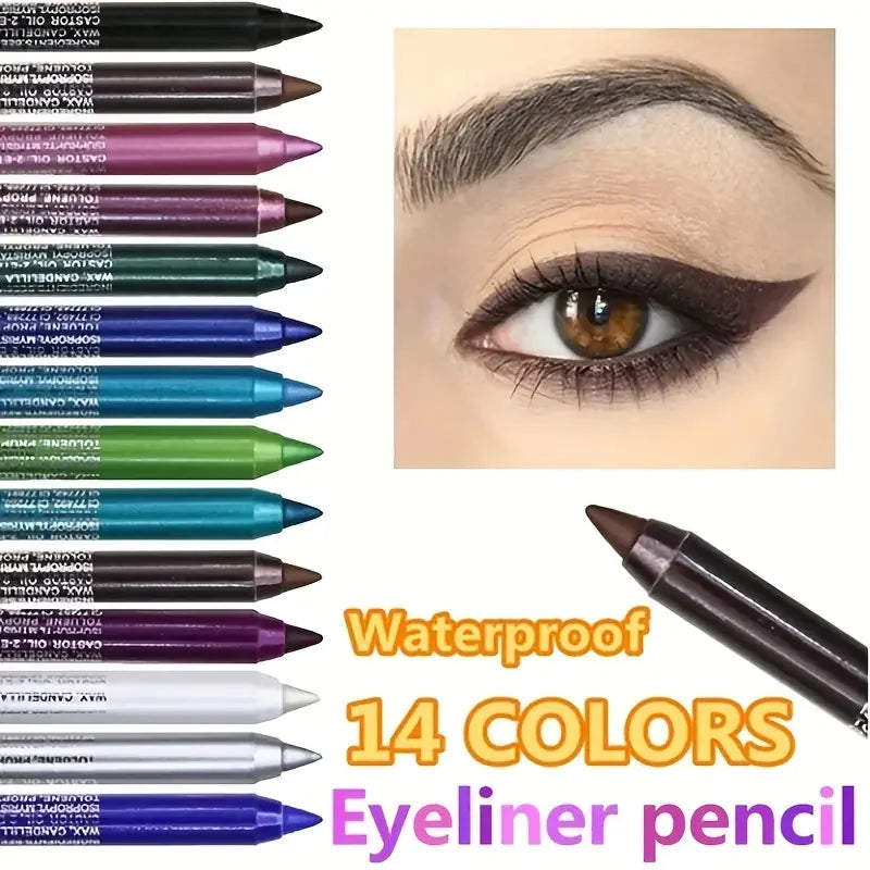 Waterproof Silkworm Pearlescent Eyeshadow & Eyeliner Pen | High Gloss Gel Pen