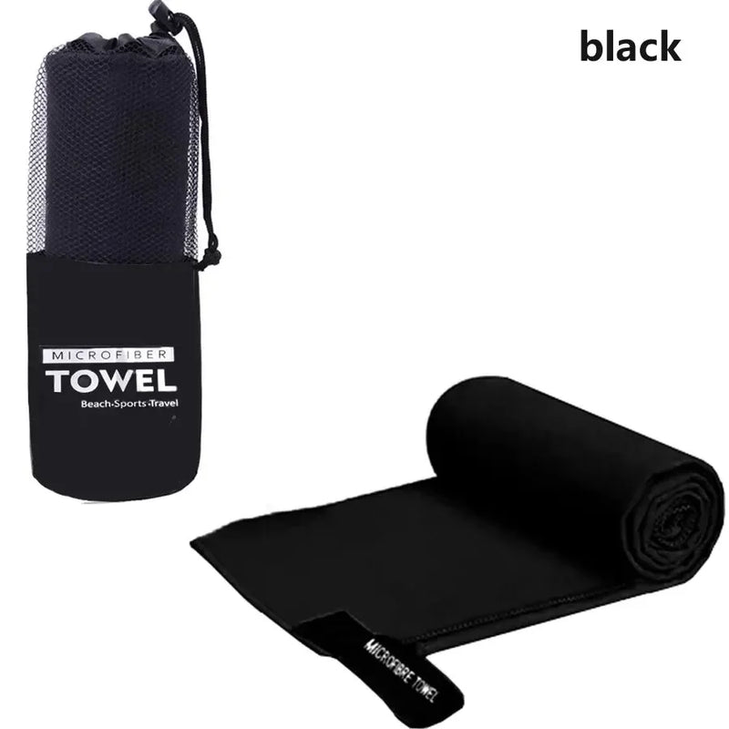 Quick-Dry Sports Towel Microfiber for Running, Yoga, Gym, Outdoor, Camping, Beach & Fitness