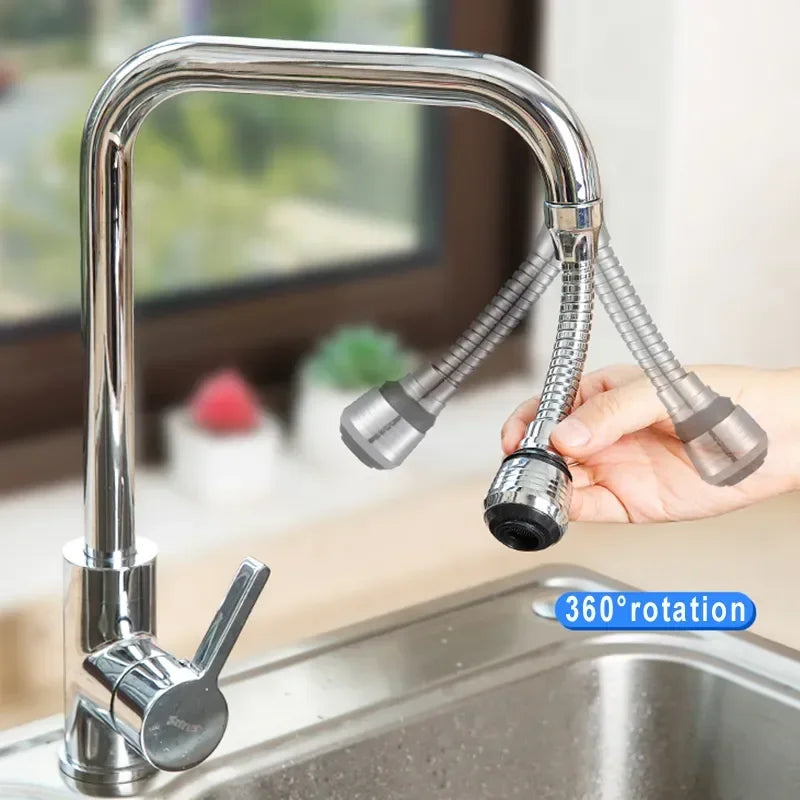 360° Rotatable High-Pressure Faucet Extender – Water-Saving Kitchen & Bathroom Gadget