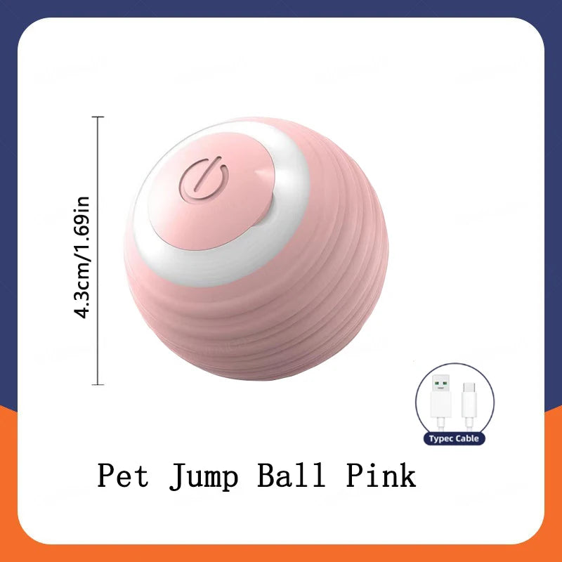 Smart Dog Toy Ball – USB Rechargeable Interactive Bouncing Ball for Dogs & Cats, Durable & Safe