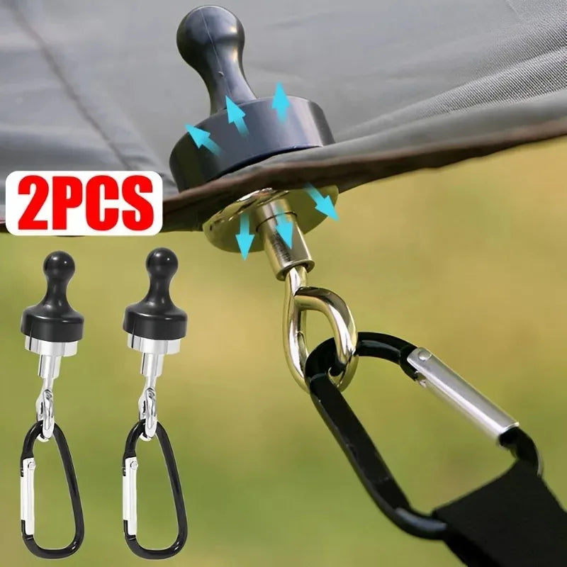 Magnetic Camping Hook – Strong Suction Carabiner Hanger for Tent, Canopy, Outdoor & Multifunctional Use