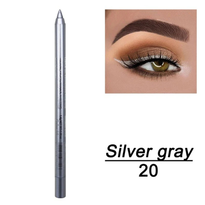 Waterproof Silkworm Pearlescent Eyeshadow & Eyeliner Pen | High Gloss Gel Pen