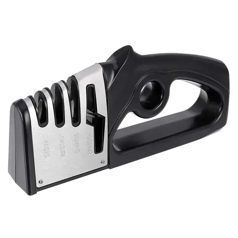 4-in-1 Multifunctional Knife Sharpener – Handheld Stainless Steel Blade Sharpener for Kitchen Knives