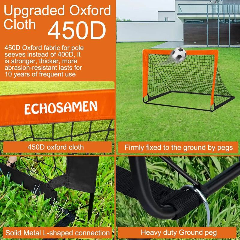 Football Goal for Garden – Pop Up Soccer Goal Net Set for Backyard Training.