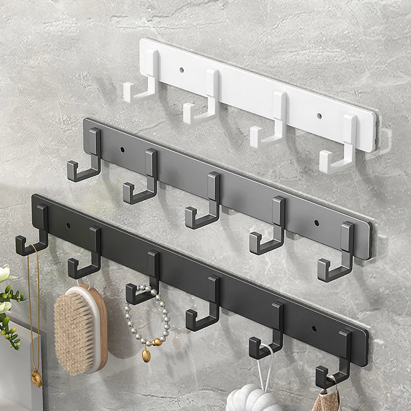 Strong Adhesive Wall-Mounted Towel and Clothes Hook - Punch-Free Bathroom and Kitchen Hanger