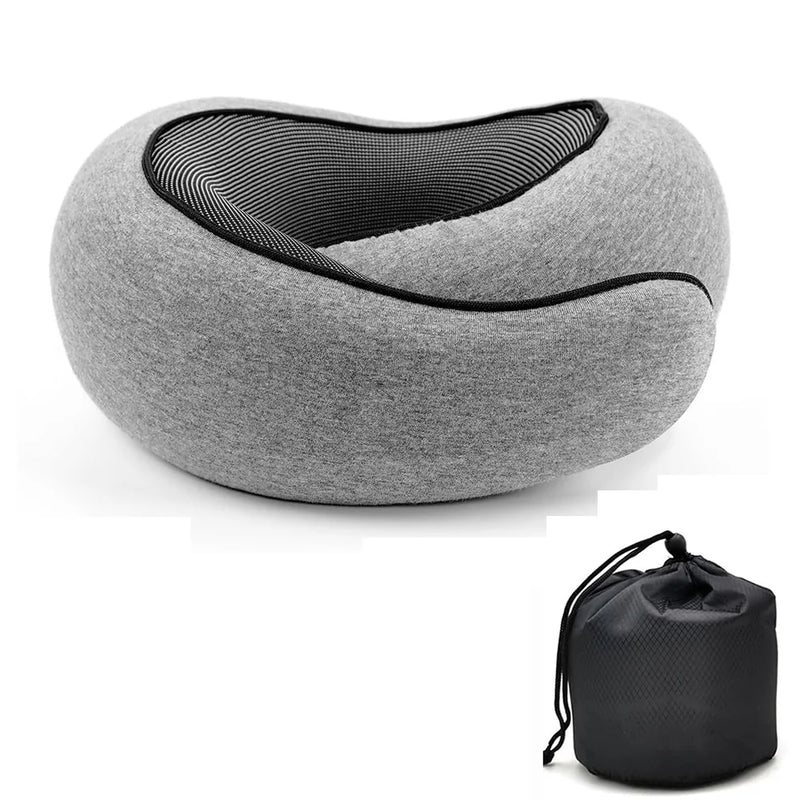 Memory Foam U-Shaped Travel Neck Pillow | Snail Style Portable Neck Support