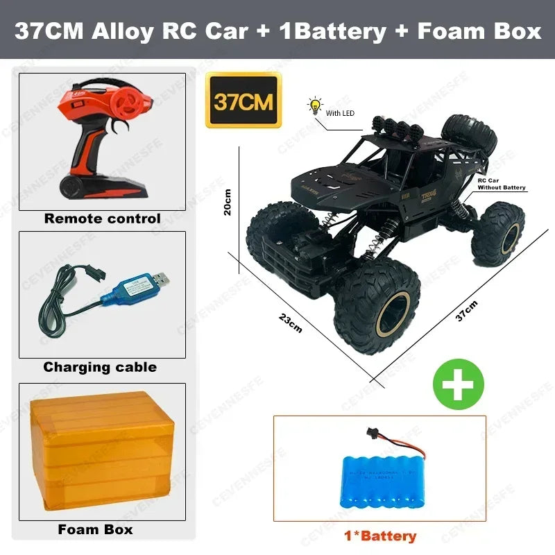 4WD RC OFF-ROAD BUGGY TRUCK – HIGH-SPEED REMOTE CONTROL CAR WITH LED LIGHTS, RACING & DRIFT TOY