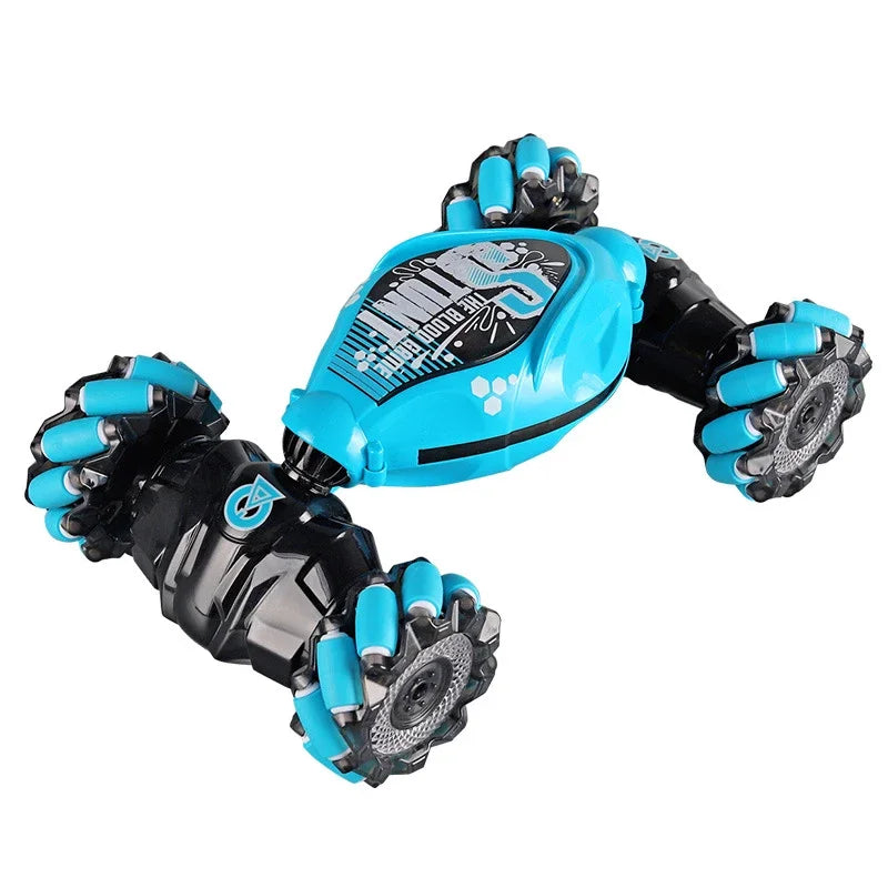 4WD RC DRIFT CAR WITH MUSIC & LED LIGHTS – 2.4G GESTURE CONTROL STUNT CAR, 360° ROTATING TOY