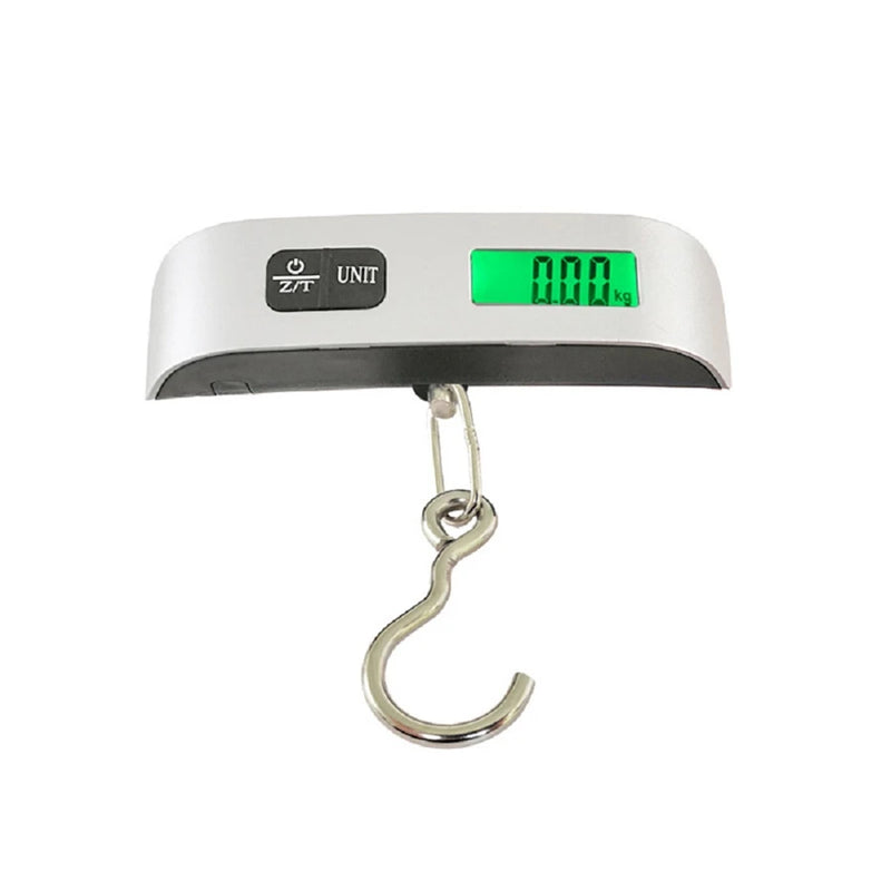 Portable Digital Luggage Scale 110lb/50kg LCD Display Travel Weighing Tool for Baggage